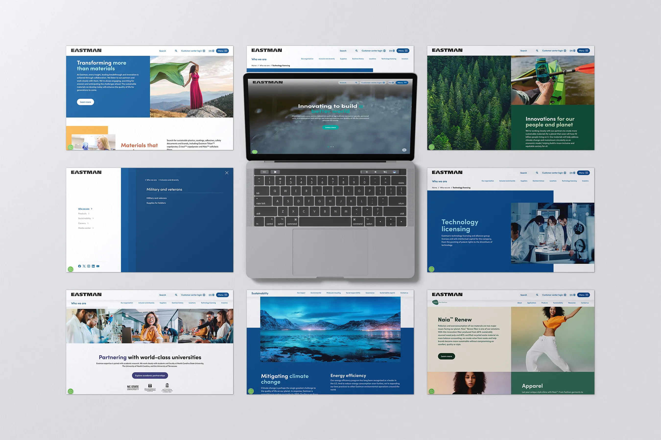 Eastman.com redesign